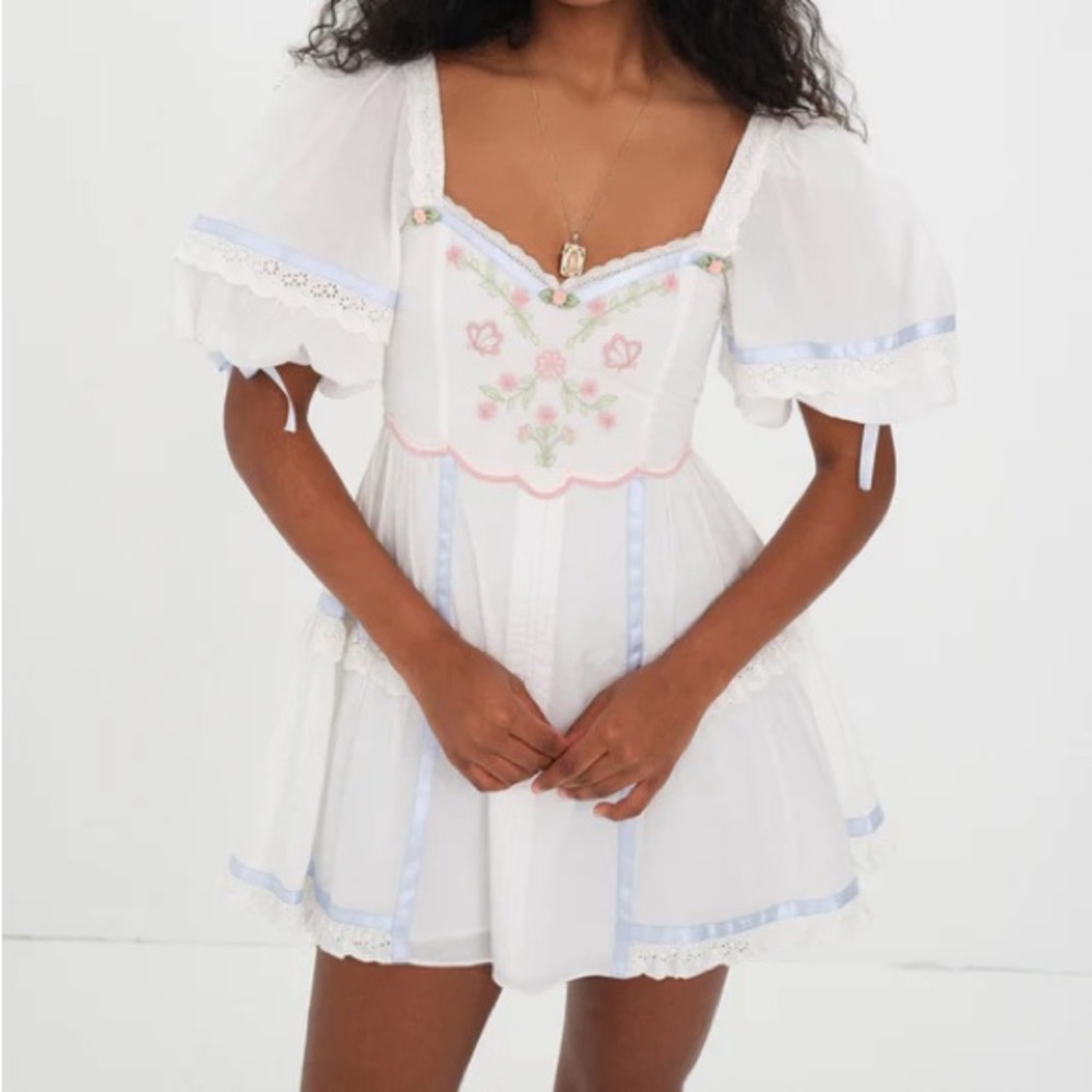 For Love & Lemons Meadow Mini Dress